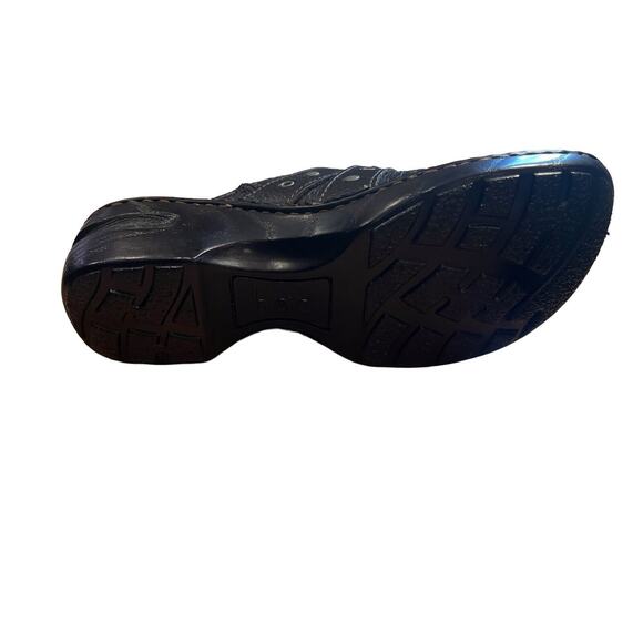 BOC Born Concept Mules Clogs Women Size 7 /38 M/W Karley BC3650 Black Leather - Picture 9 of 9